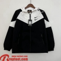 Coupe Vent - Sweat a Capuche Sport noir Homme 2023 2024 WK256 Coupe Vent - Sweat a Capuche Sport noir Homme 2023 2024 WK256