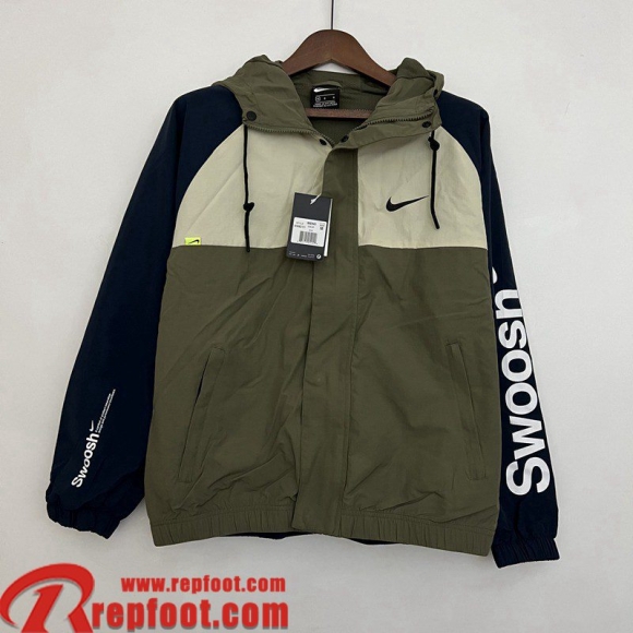 Coupe Vent - Sweat a Capuche Sport vert Homme 2023 2024 WK263 Coupe Vent - Sweat a Capuche Sport vert Homme 2023 2024 WK263