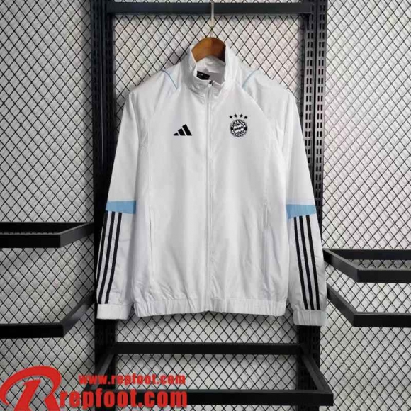 Coupe Vent Bayern Munich Blanc Homme 2023 2024 WK360 Coupe Vent Bayern Munich Blanc Homme 2023 2024 WK360