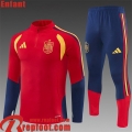 Espagne kit: Survetement de Foot Enfant 2026 2027 C1057