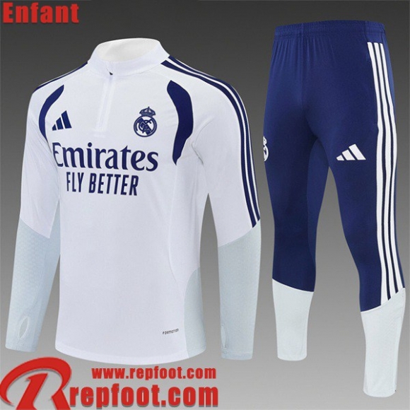 Real Madrid kit: Survetement de Foot Enfant 2026 2027 C1058