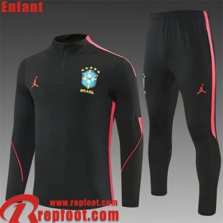 Bresil kit: Survetement de Foot Enfant 2026 2027 C1060