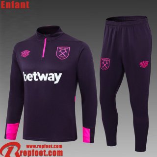 West Ham United KIT: Survetement de Foot Enfant 2025 2026 C615