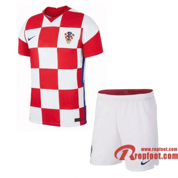 Maillot Equipe Croatie Enfants Domicile 2020 2021  Maillot Equipe Croatie Enfants Domicile 2020 2021