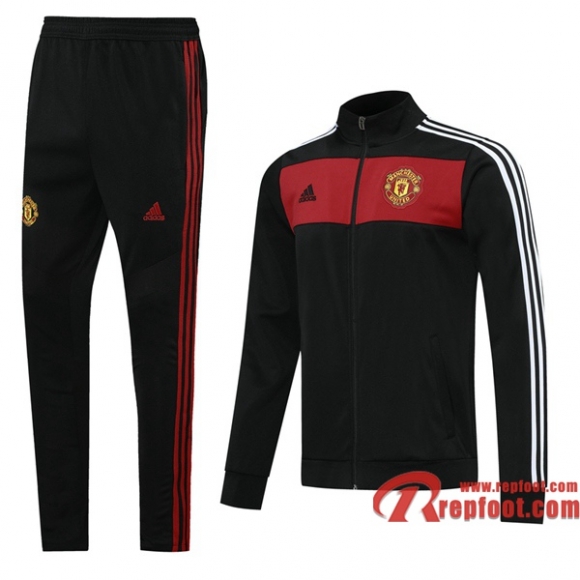 Ensemble Survement - Veste Manchester United Noir 2020 2021