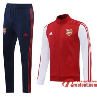 Ensemble Survement - Veste Arsenal Rouge Blanc 2020 2021