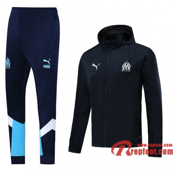 Coupe-Vent Survetement Marseille OM Bleu Royal 2020 2021 Coupe-Vent Survetement Marseille OM Bleu Royal 2020 2021