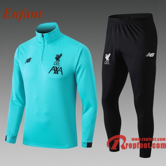 Ensemble Survement De FC Liverpool Enfant Vert 2020 2021