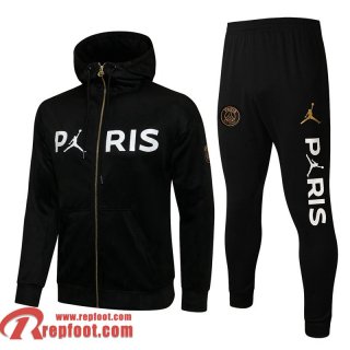 PSG Paris Veste Foot - Sweat a Capuche noir 21-22 JK63
