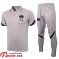 PSG Paris Polo foot Gris clair 2021 2022 PL43