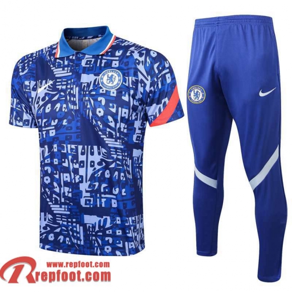 Chelsea Polo foot Bleu foncé 2021 2022 PL45