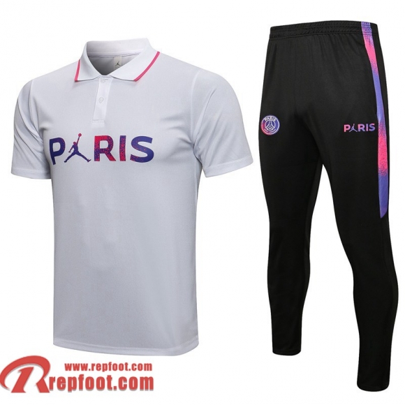 PSG Paris Polo foot blanc 2021 2022 PL54 PSG Paris Polo foot blanc 2021 2022 PL54