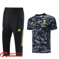 Juventus T-shirt + Pantalon court Gris-noir 2021 2022 PL80