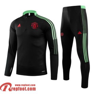 Manchester United Survetement de Foot noir 2021 2022 TK05