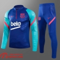 Barcelone Survetement de Foot bleu 2021 2022 TK08