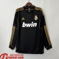 Real Madrid Retro Maillot De Foot Exterieur Homme Manche Longue 11 12 FG249