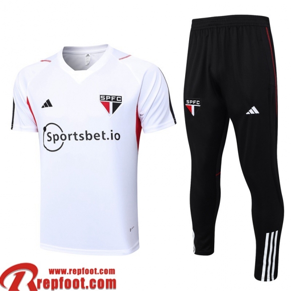Sao Paulo Polo foot Blanc Homme 23 24 PL669
