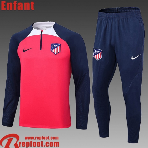 Atletico Madrid Survetement de Foot rouge Enfant 23 24 TK597