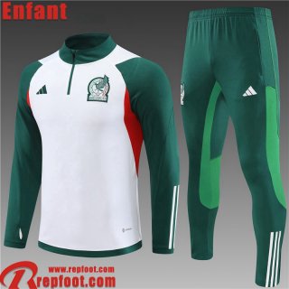 Mexique Survetement de Foot Blanc Enfant 23 24 TK600