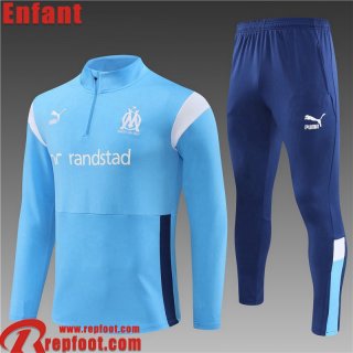 Marseille Survetement de Foot bleu ciel Enfant 23 24 TK605