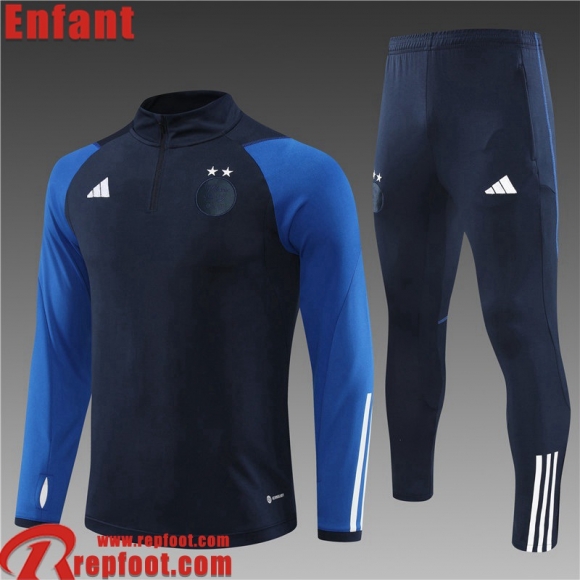 Algerie Survetement de Foot bleu marine Enfant 23 24 TK608  Algerie Survetement de Foot bleu marine Enfant 23 24 TK608
