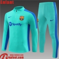 Barcelone Survetement de Foot vert Enfant 23 24 TK611