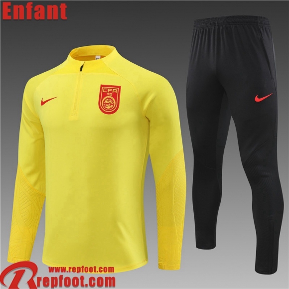 China Survetement de Foot jaune Enfant 23 24 TK614