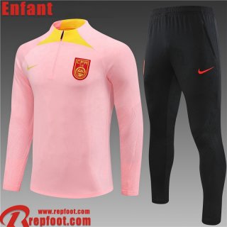 China Survetement de Foot rose Enfant 23 24 TK616