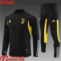 Juventus Survetement de Foot noir Enfant 23 24 TK622