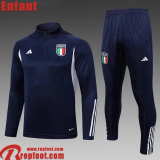 Italie Survetement de Foot bleu marine Enfant 23 24 TK625