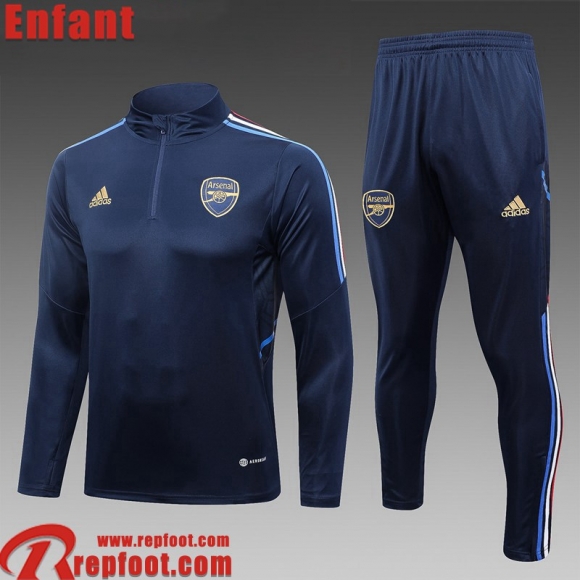 Arsenal Survetement de Foot bleu Enfant 23 24 TK627