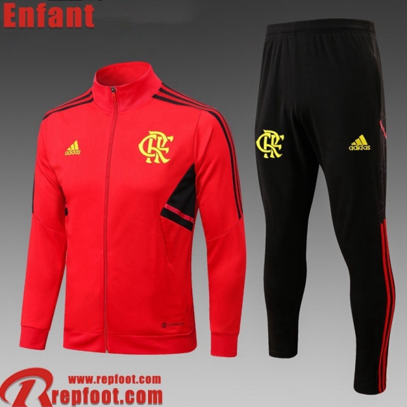 Flamengo Veste Foot rouge Enfant 23 24 TK629