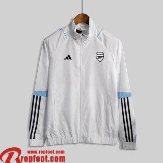 Arsenal Coupe Vent Blanc Homme 23 24 WK379