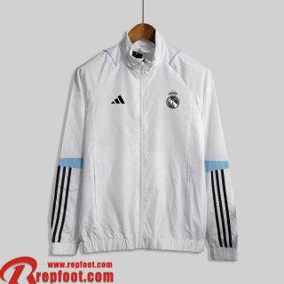 Real Madrid Coupe Vent Blanc Homme 23 24 WK380