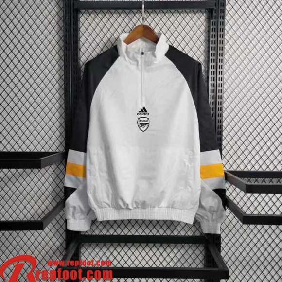 Arsenal Coupe Vent Blanc Homme 23 24 WK420  Arsenal Coupe Vent Blanc Homme 23 24 WK420