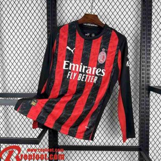 AC Milan Maillots De Foot Domicile Homme Manche Longue 2025 2026