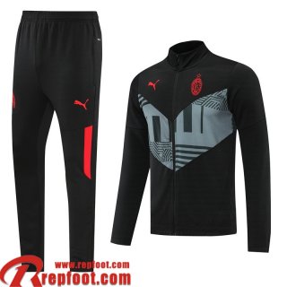 AC Milan Veste Foot gris noir Homme 22 23 JK327