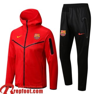 Barcelone Veste Foot - Sweat A Capuche rouge Homme 22 23 JK342