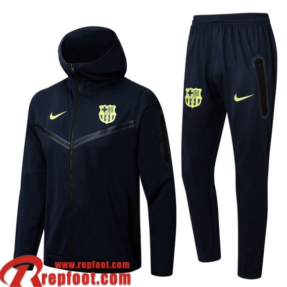 Barcelone Veste Foot - Sweat A Capuche bleu marin Homme 22 23 JK343