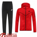 Sport Veste Foot - Sweat A Capuche rouge Homme 22 23 JK358