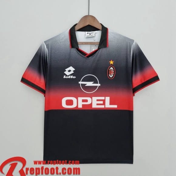 AC Milan Maillot De Foot Noir Homme 95 96 FG104 AC Milan Maillot De Foot Noir Homme 95 96 FG104