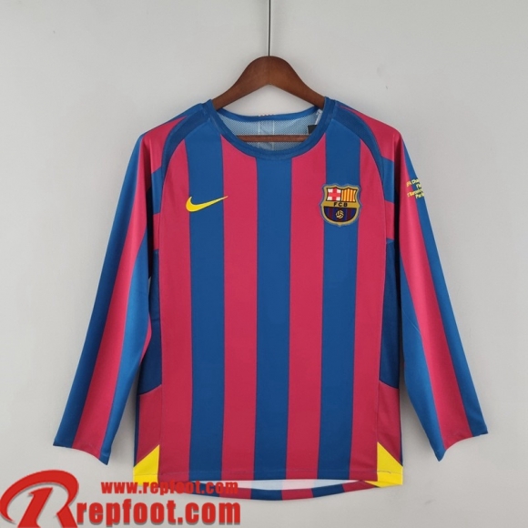 Barcelone Maillot De Foot Domicile Manche Longue Homme 05 06 FG112
