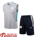 Manchester City Sans manches gris clair Homme 21 22 PL423