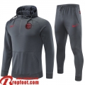 PSG Sweatshirt Foot gris Homme 21 22 SW28