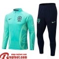 Bresil Survetement de Foot vert Homme 22 23 TG245