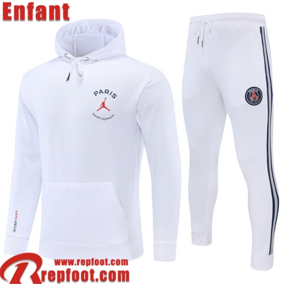 PSG Sweatshirt Foot Blanc Enfant 22 23 TK263