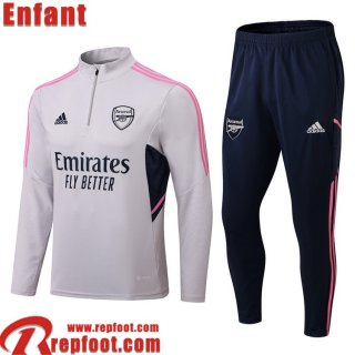 Arsenal Survetement de Foot gris Enfant 22 23 TK271