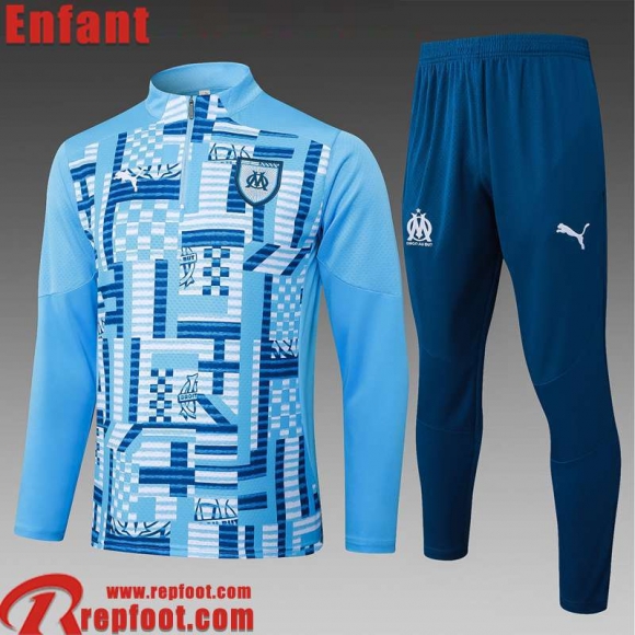 KIT: Marseille Survetement de Foot Enfant 2025 2026 C621