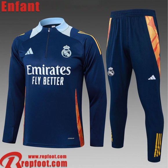 KIT: Real Madrid Survetement de Foot Enfant 2025 2026 C626