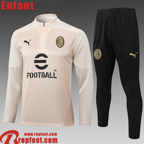 KIT: AC Milan Survetement de Foot Enfant 2025 2026 C634